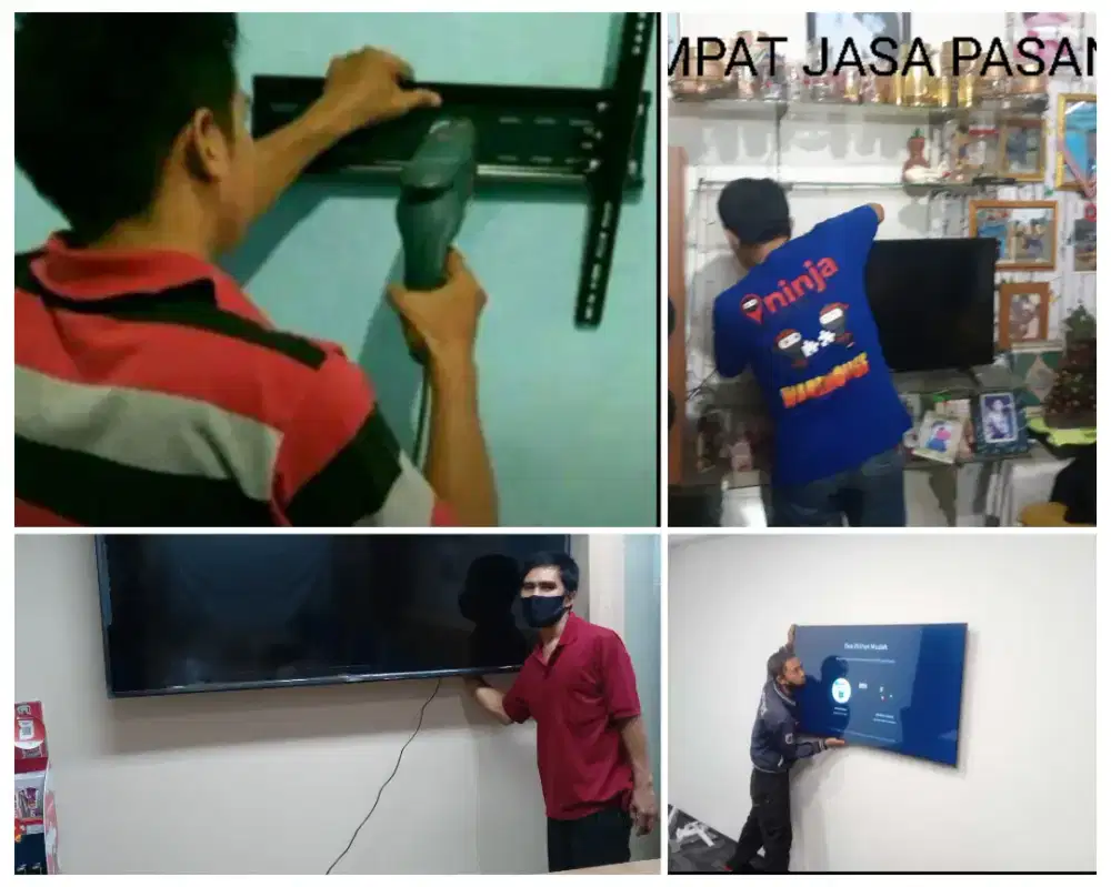 Braket +pasang atau jasa pasang terima rapih breket bracket led tv