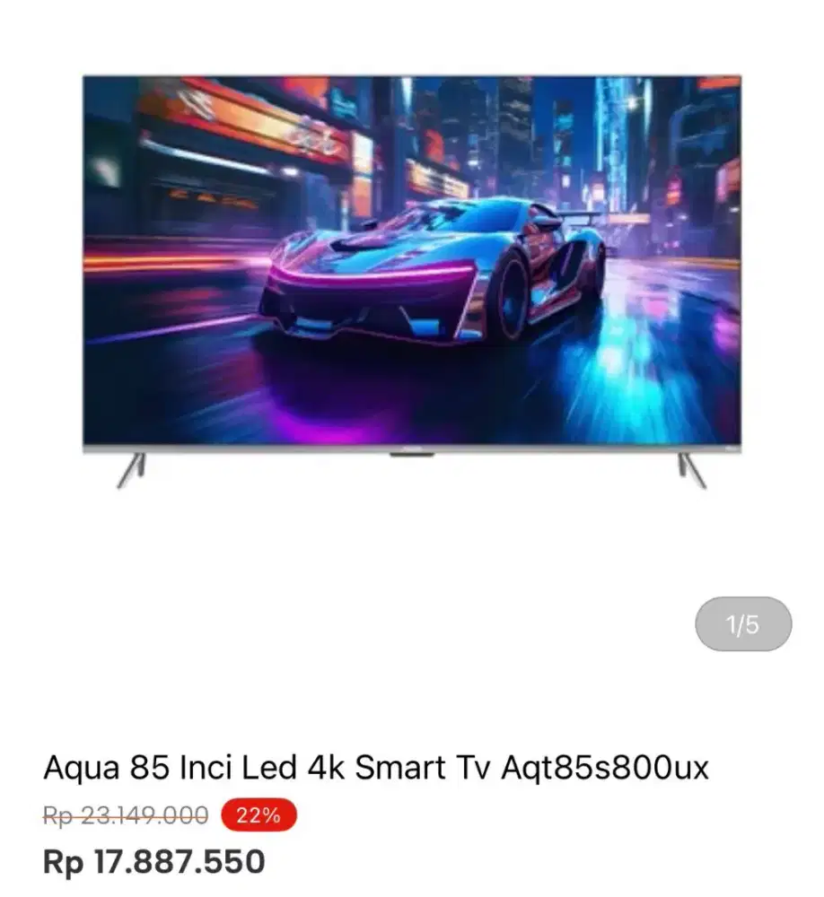 AQUA 85 INCH LED 4K SMART TV AQT85S800UX