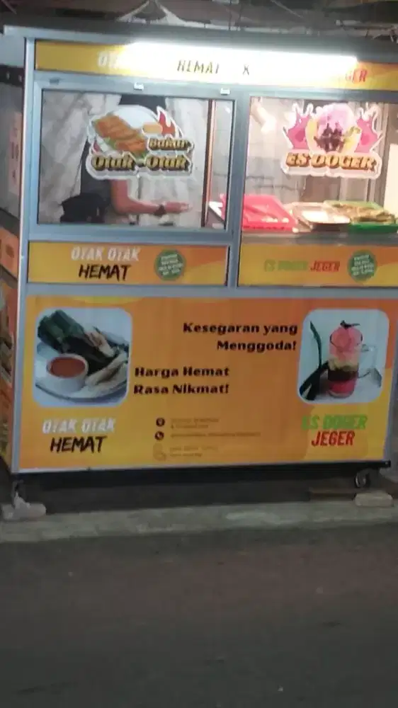 Gerobak jualan bersekat