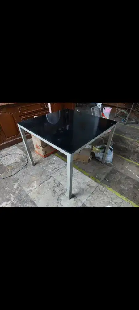 Meja besi minimalis kaca temper beli informa