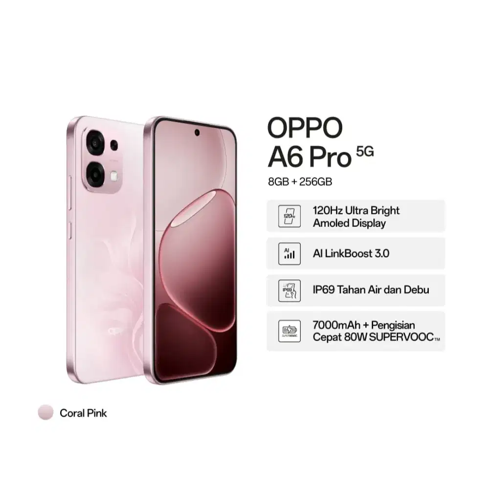 OPPO A6 PRO 5G 8/256GB BISA KREDIT SYARAT KTP SAJA