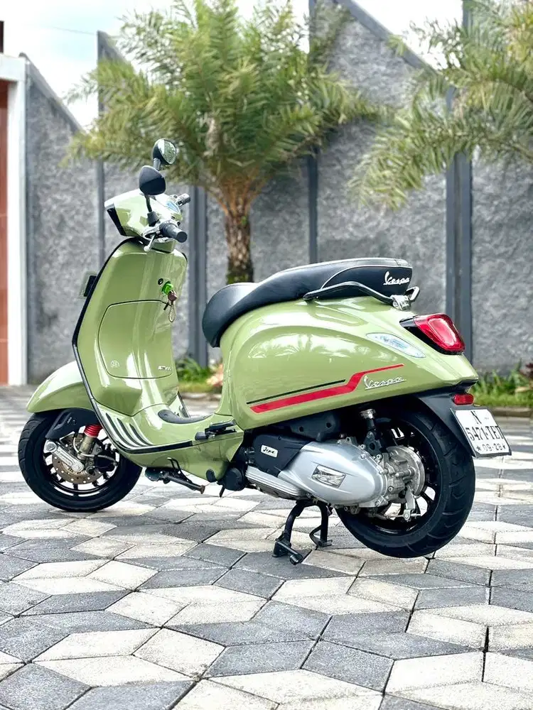 Vespa Sprint S 150 ABS IGet 2023 Green Army Nopol N Koko Motor