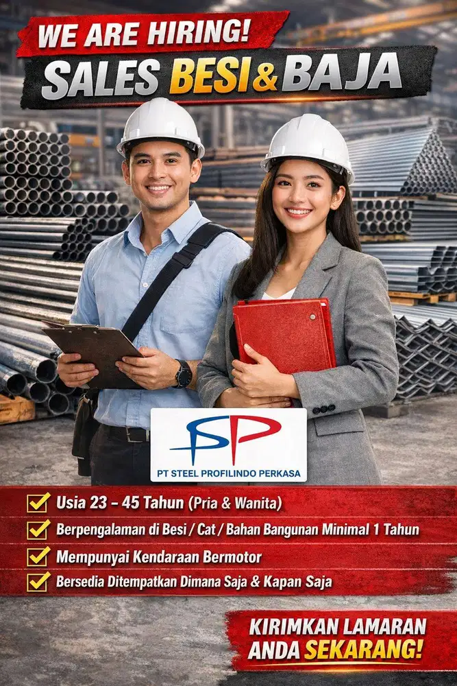 DICARI SALES BESI DAN BAJA