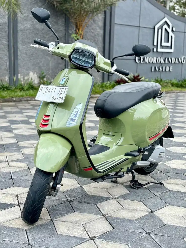 Vespa Sprint S 150 ABS IGet 2023 Green Army Nopol N Koko Motor