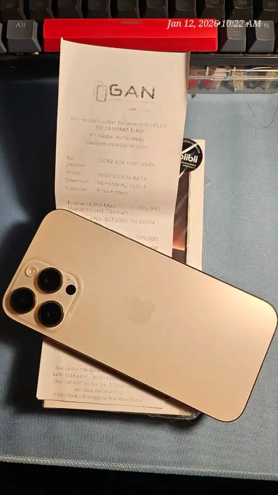 Iphone 16 pro max garansi on blibli