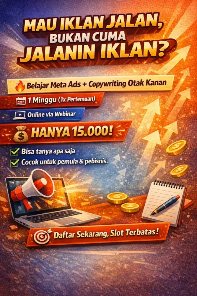 Ikutin webiinar belajar meta ads