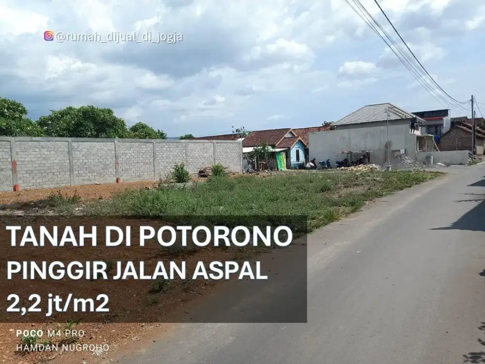 Tanah dekat Kota Jogja di Potorono Banguntapan Jogja Selatan Siap Bangun