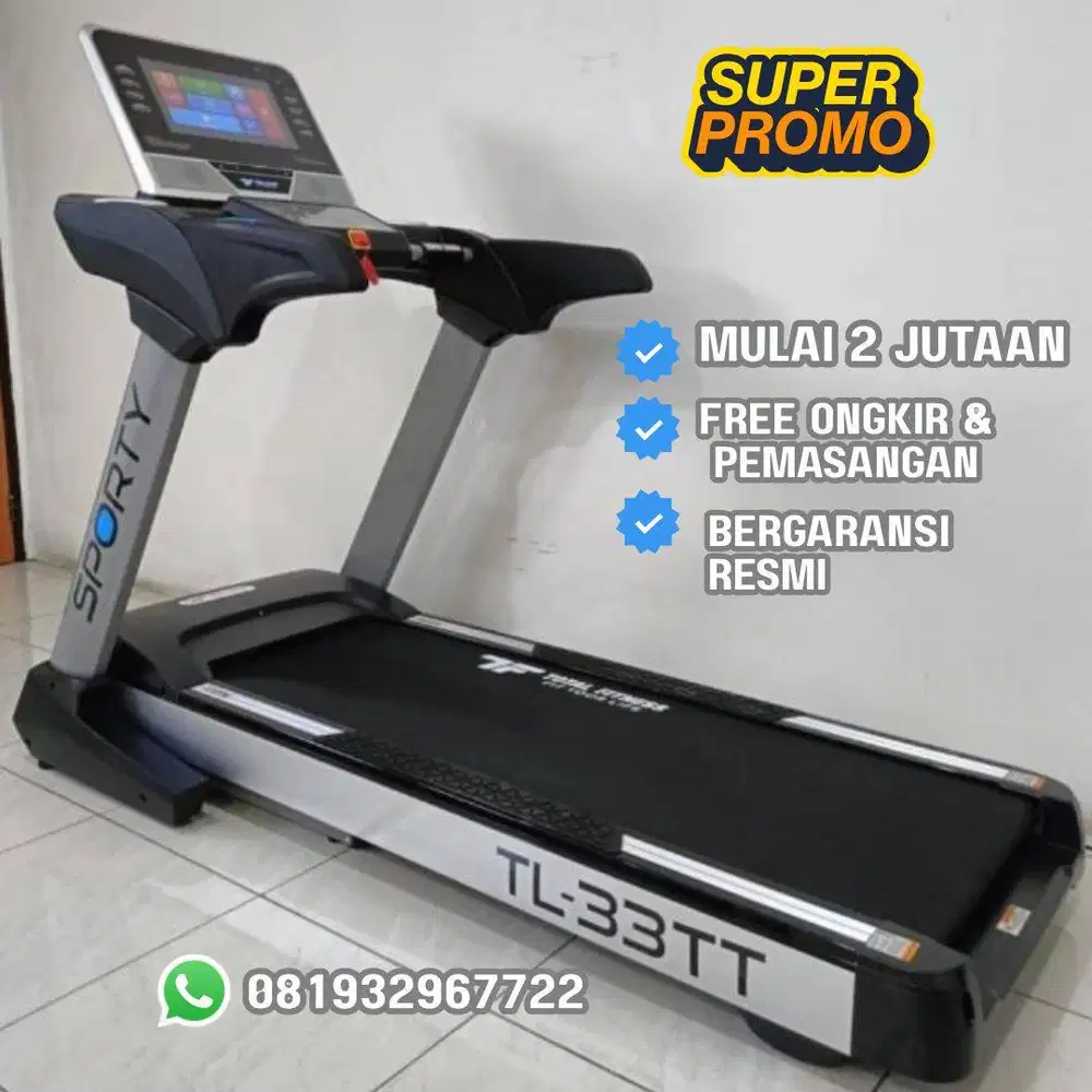 BIG TREADMILL ELEKTRIK TL 33 TT ORIGINAL DAN BERGARANSI RESMI