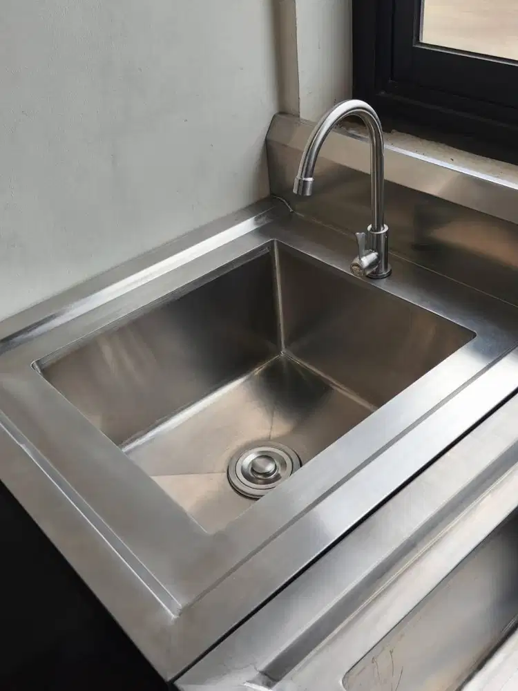Single Bowl Sink Stainless 201 Tebal 0,8mm Kuat dan kokoh