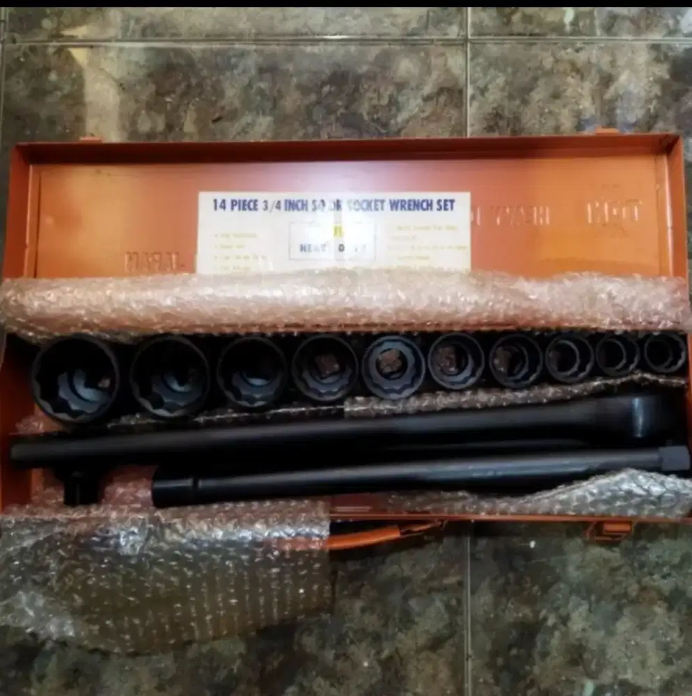 Socket Wrench Kunci Sok 3/4 Inch 14 Set Merk Tone Made In Japan Asli