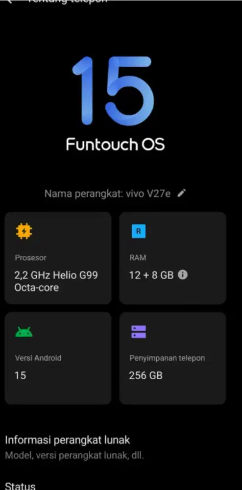 vivo v27e barang bagus