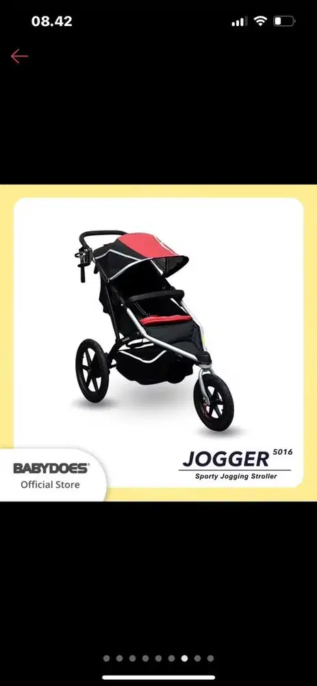 Stroller Babydoes Jogger Roda 3