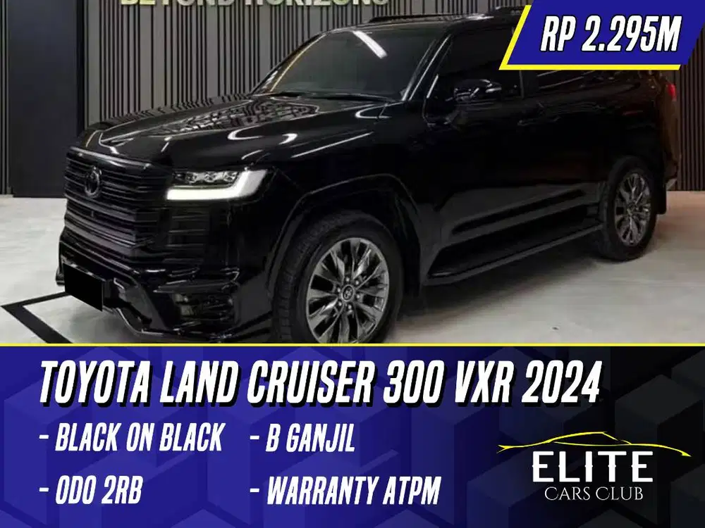Toyota Land Cruiser 300 VXR 2024 Black Hitam LC VX-R LC300 300VXR