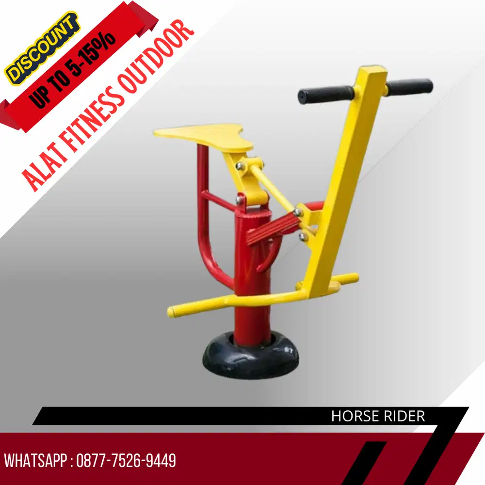 Outdoor Horse Rider – Alat Olahraga Taman untuk Latihan Kaki & Pinggul