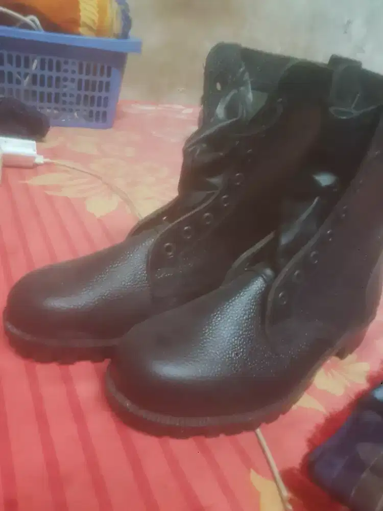 Sepatu TNI ad kulit jeruk