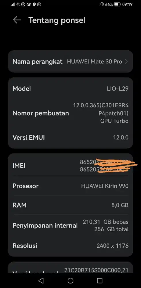 Jual Huawei Mate 30 pro 8/256