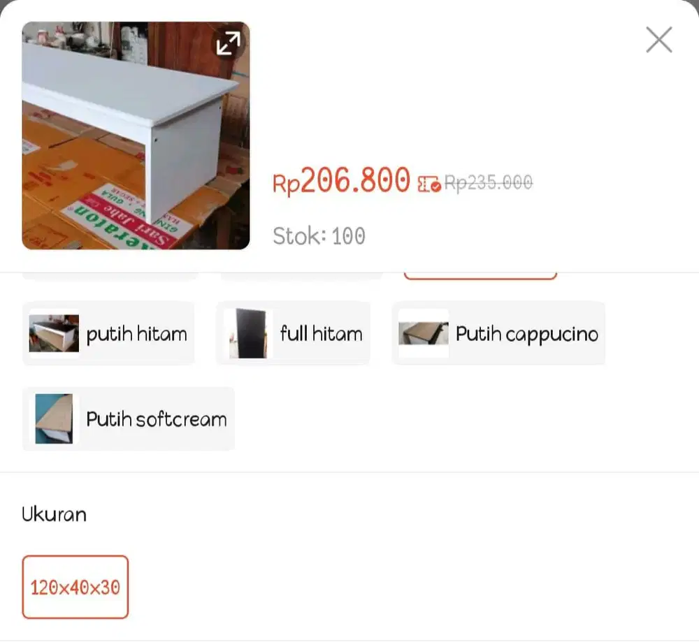 Meja belajar lesehan