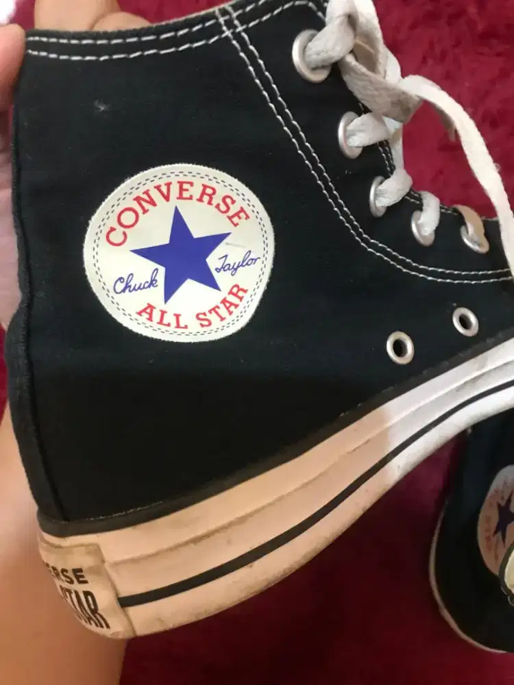 Converse Chuck Taylor All Star Hi Black White 100% ORIGINAL Uk. 38