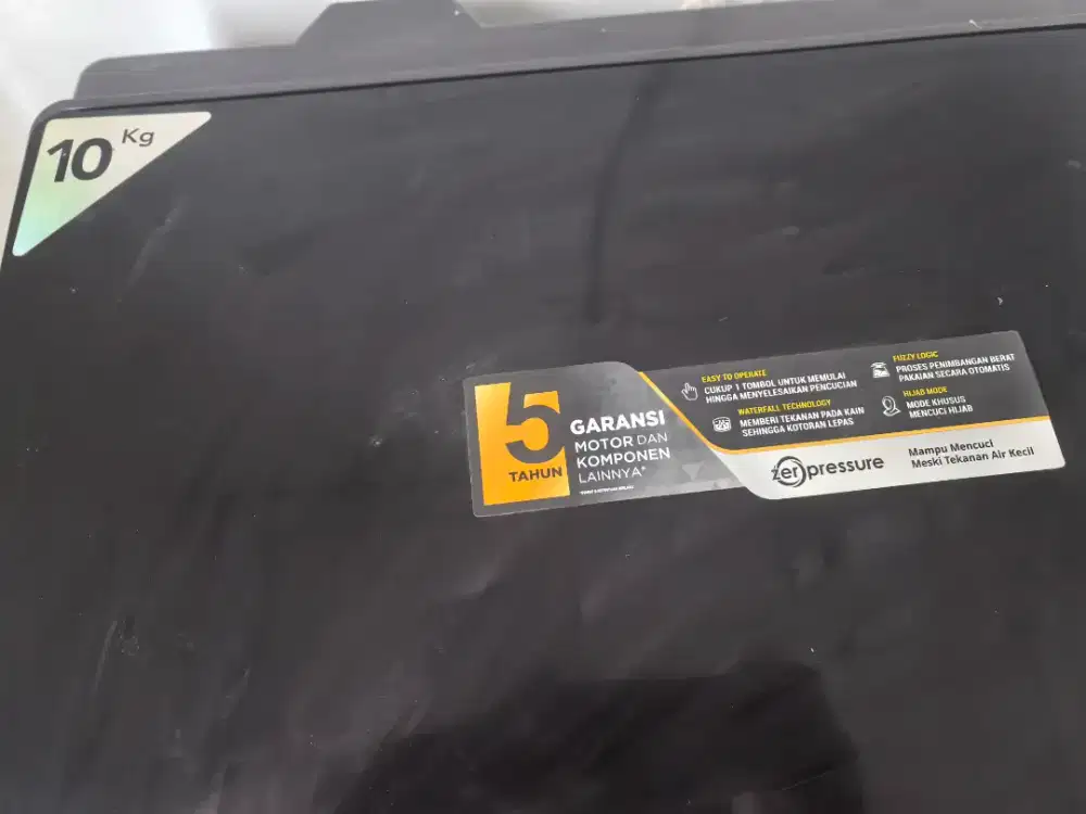 Polytron Mesin Cuci 10 Kg Top Loading Garansi