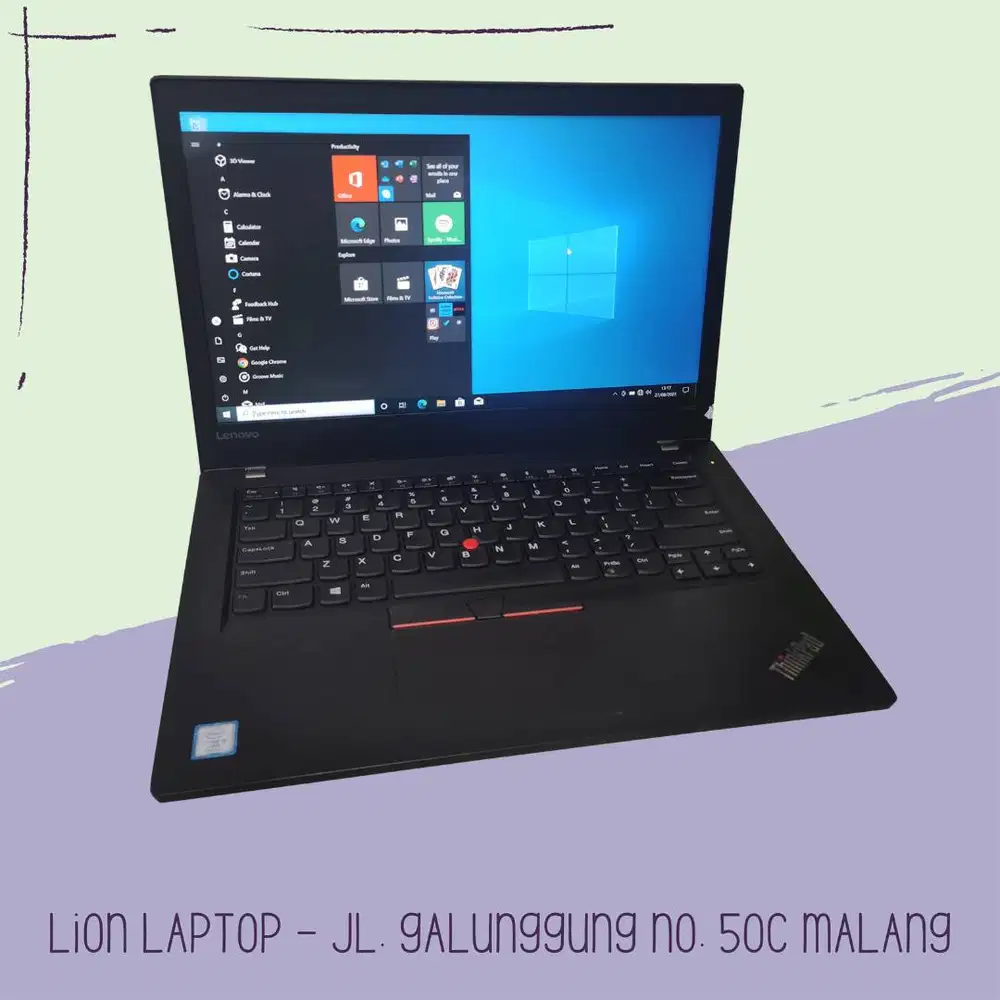 RAM 16GB Core i5 Gen7 SSD 256GB Lenovo Thinkpad T470 [24|01]