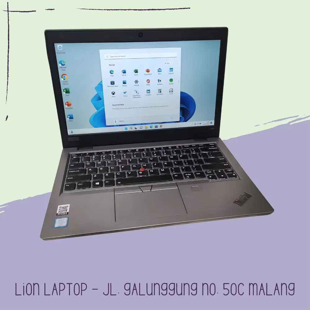 Core i5 Gen 8 RAM 8GB SSD 256GB Lenovo Thinkpad L390 [24|01]