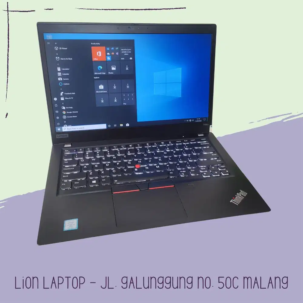 RAM 16GB SSD 512GB Core i5 Slim Lenovo Thinkpad T490s [24|01]