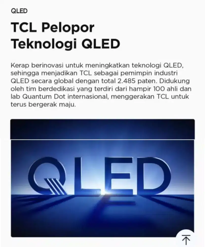 SmartTV Android TCL QLED GoogleTV Digital Netflix YouTube Garansi BARU