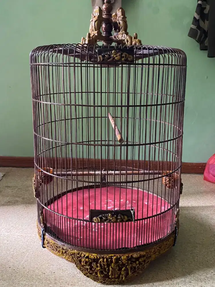 Kandang murai jati ukir nmr 2