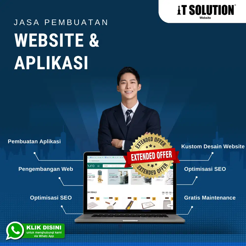 Pembuatan Website dan Aplikasi Custom - Free Maintenance