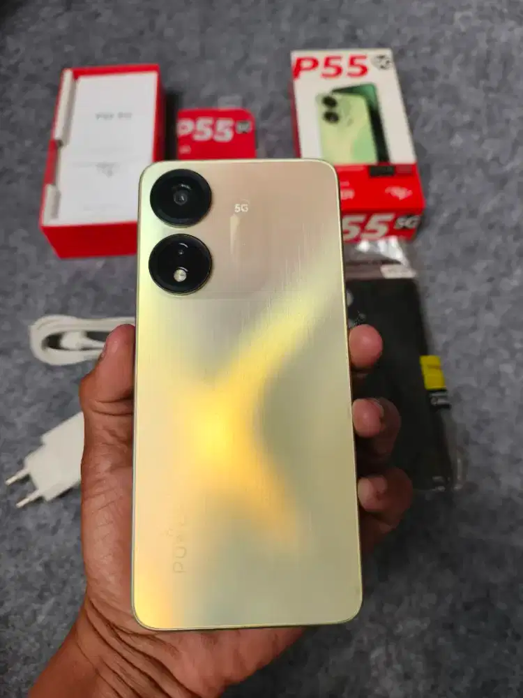 Jual Hp itel P55 5G 6/128GB Fullset Normal Cakep