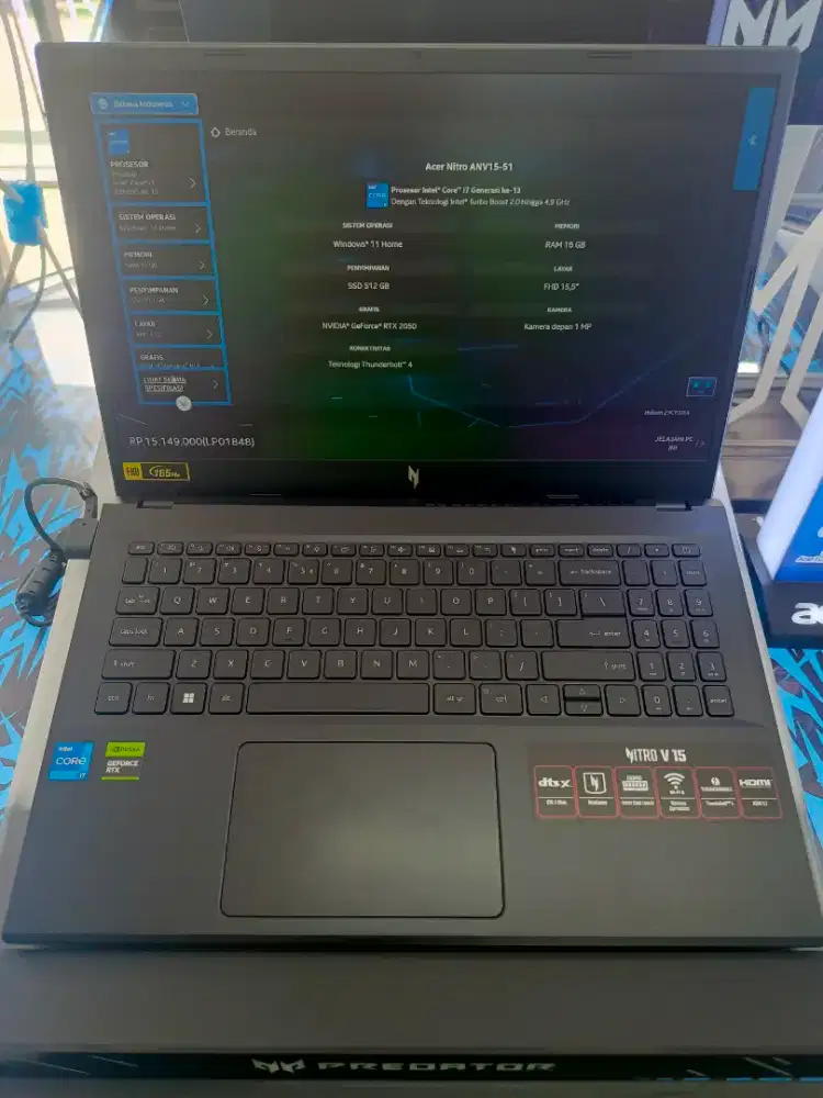 Kredit laptop Acer nitro ANV15-51