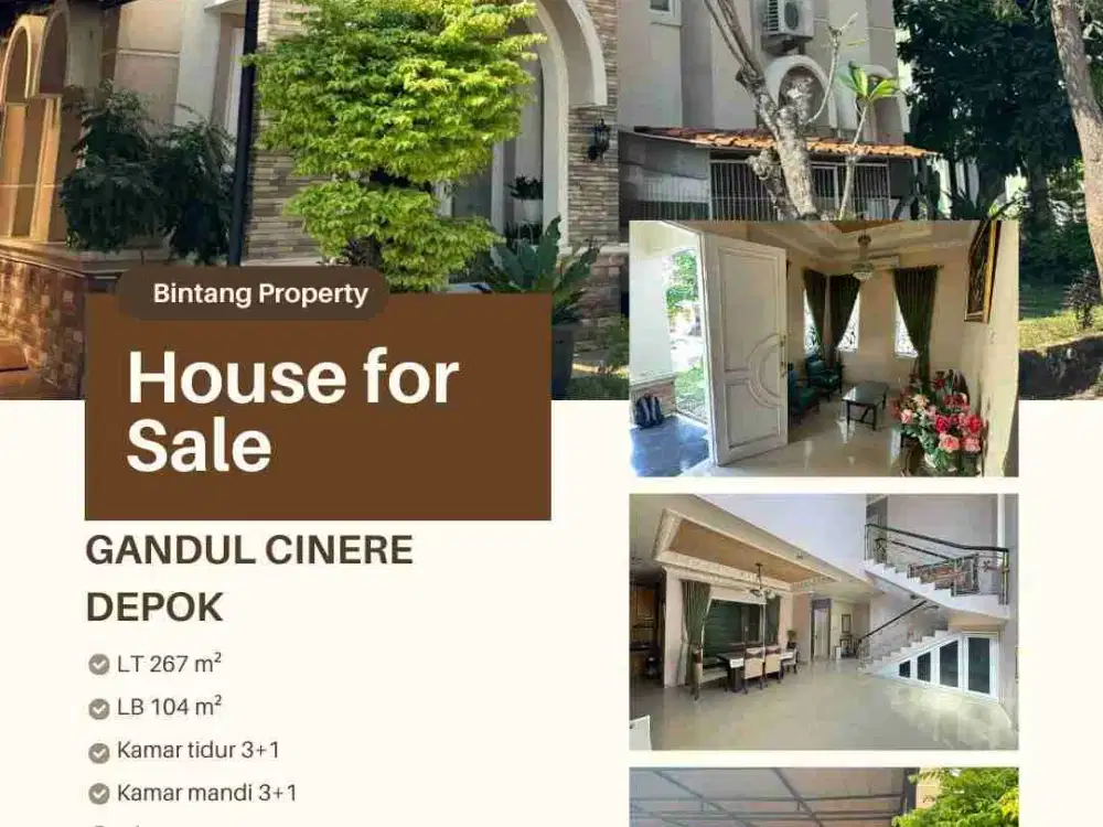 Rumah MEWAH MURAH di Perumahan Gandul, Cinere