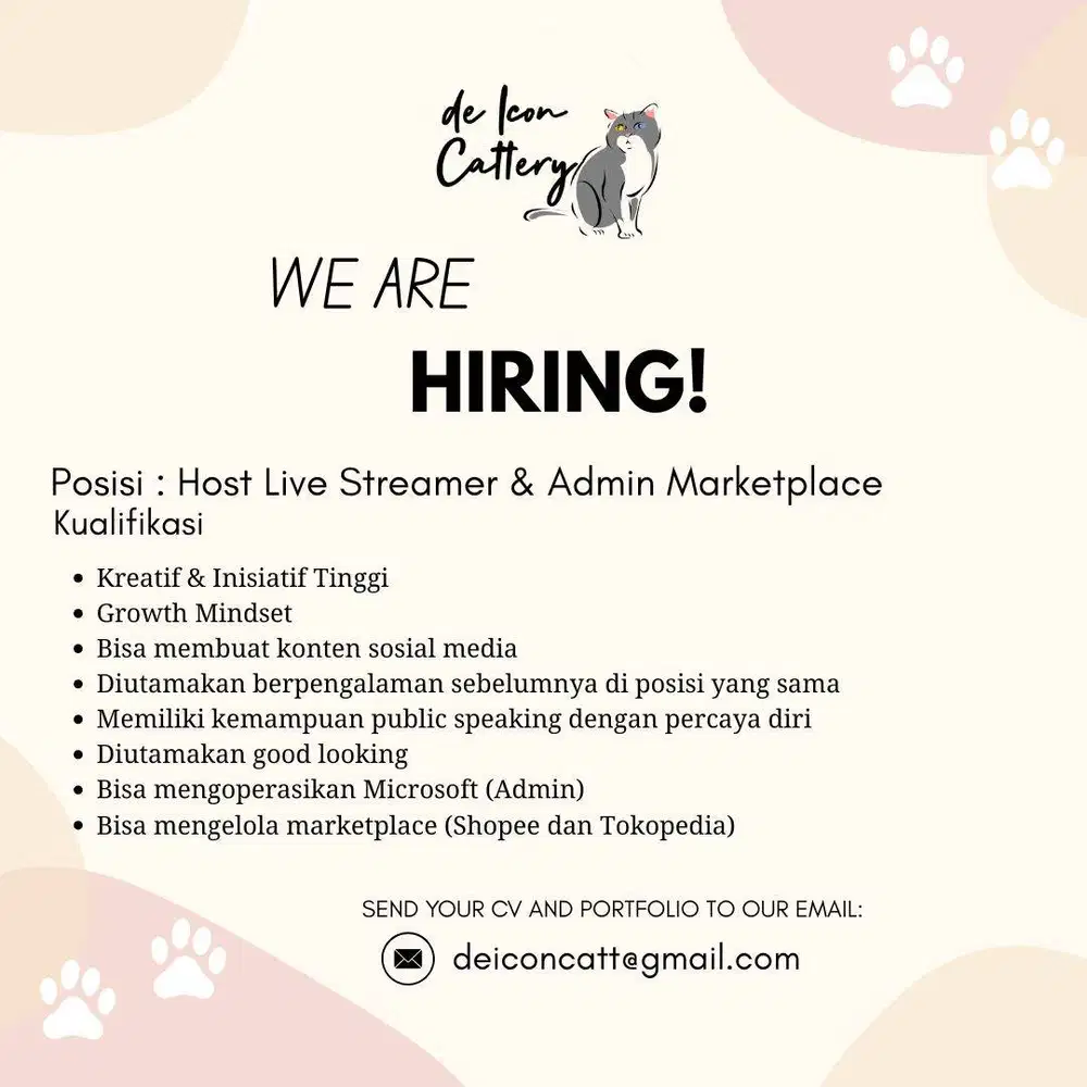 Loker Host Live & Admin Marketplace