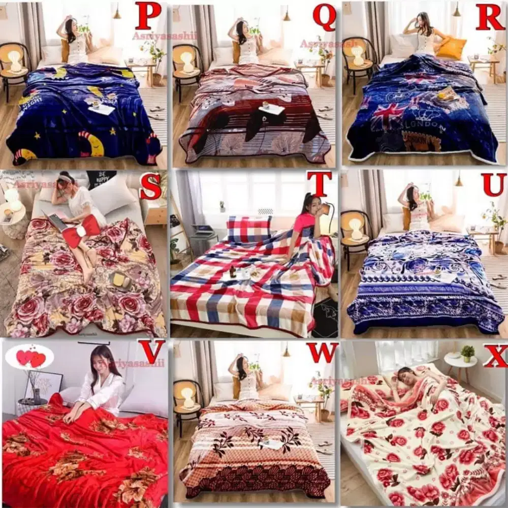 Selimut dewasa bulu tebal