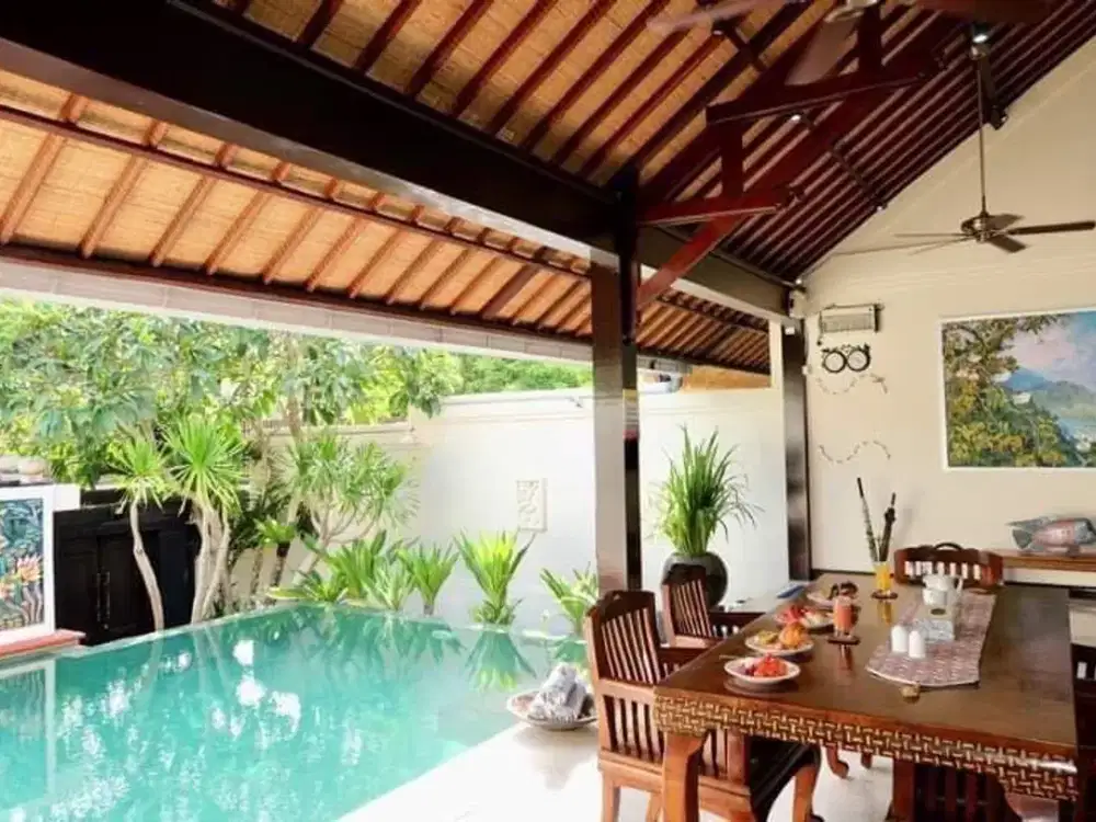 TURUN HARGA Villa Jual dekat Sidewalk Jimbaran, View Jimbaran Bay di Bukit Jimbaran