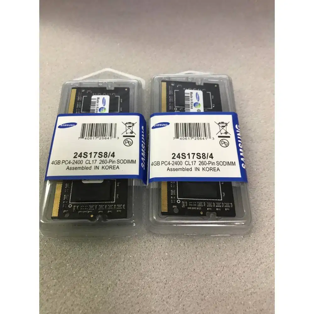 RAM Laptop Sodimm SAMSUNG DDR4 4GB 2400MHz 2400T PC19200 Baru Garansi