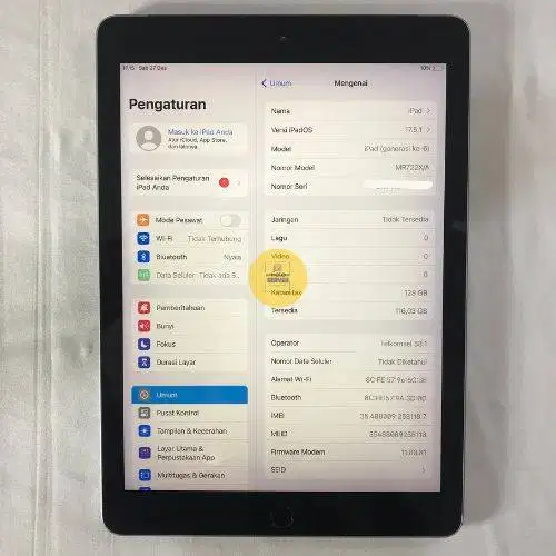 ipad 6th gen 128gb wifi celluler ex inter all operator[unit only]
