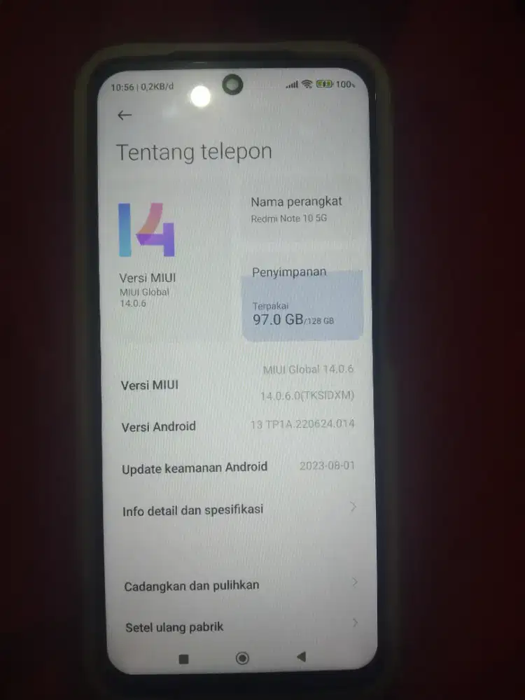 Redmi note 10 5G NFC No minus 1.050.000