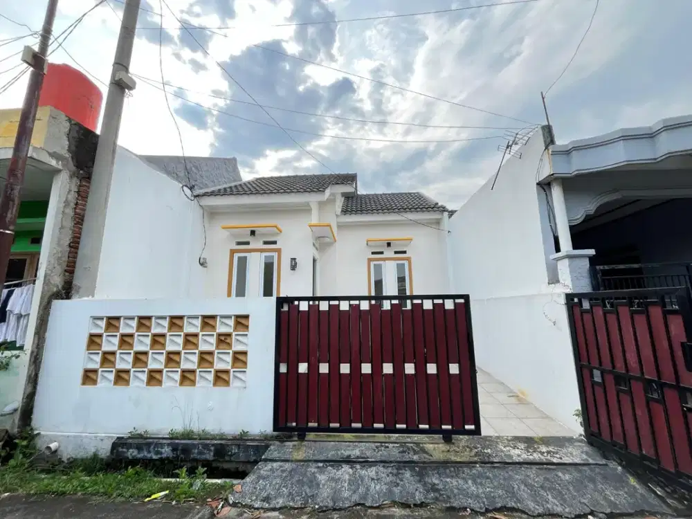 DIJUAL RUMAH MURAH TYPE 60 DESAIN MINIMALIS MODERN DEKAT JALAN RAYA SETU DI PERUMAHAN GRAND RESIDENCE CITY