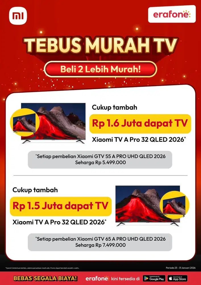 TEBUS MURAH TV Beli 2 Lebih Murah!