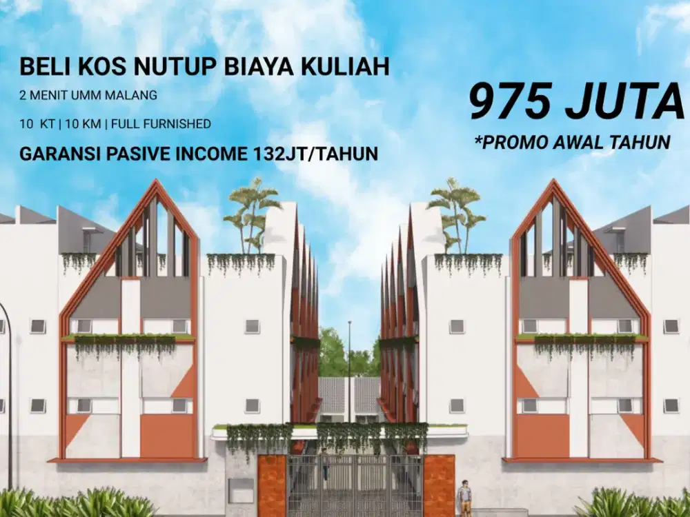 SHM Tanah Kavling 5 Menit Kampus UMM Lingkungan Padat