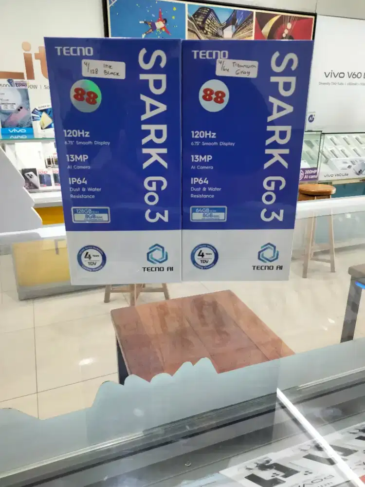 Tecno Spark Go 3 4/64 4/128 Garansi Resmi