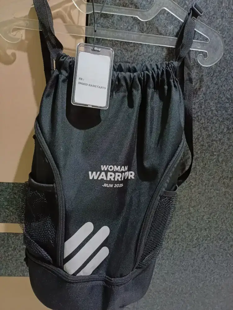 Tas Ransel Hitam Serut