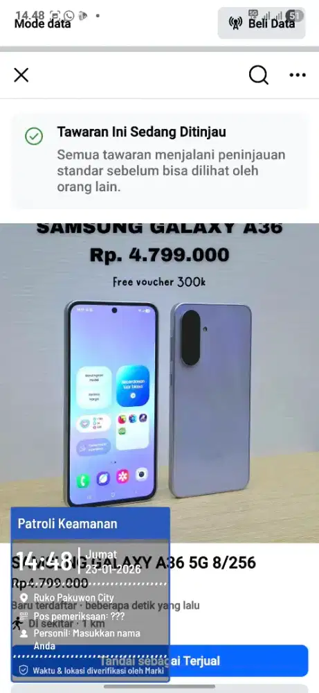 Samsung Galaxy A36 5G free Voucher 300 ribu