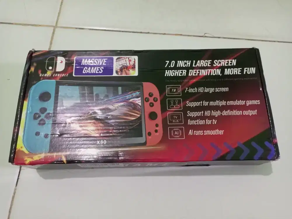 Console game portabel X80 retro game