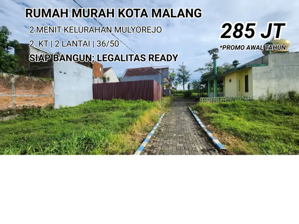 dijual rumah 2 lantai di mulyorejo sukun