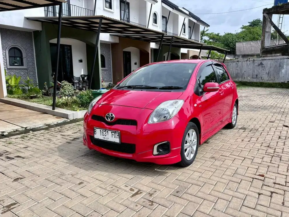 Toyota Yaris E At Merah Tahun 2012 Original Record Toyota Km Rendah