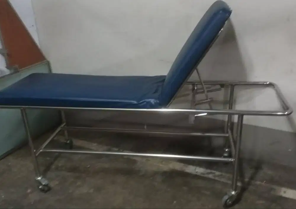 Brancard Bed Periksa Dorong Stainlessteel