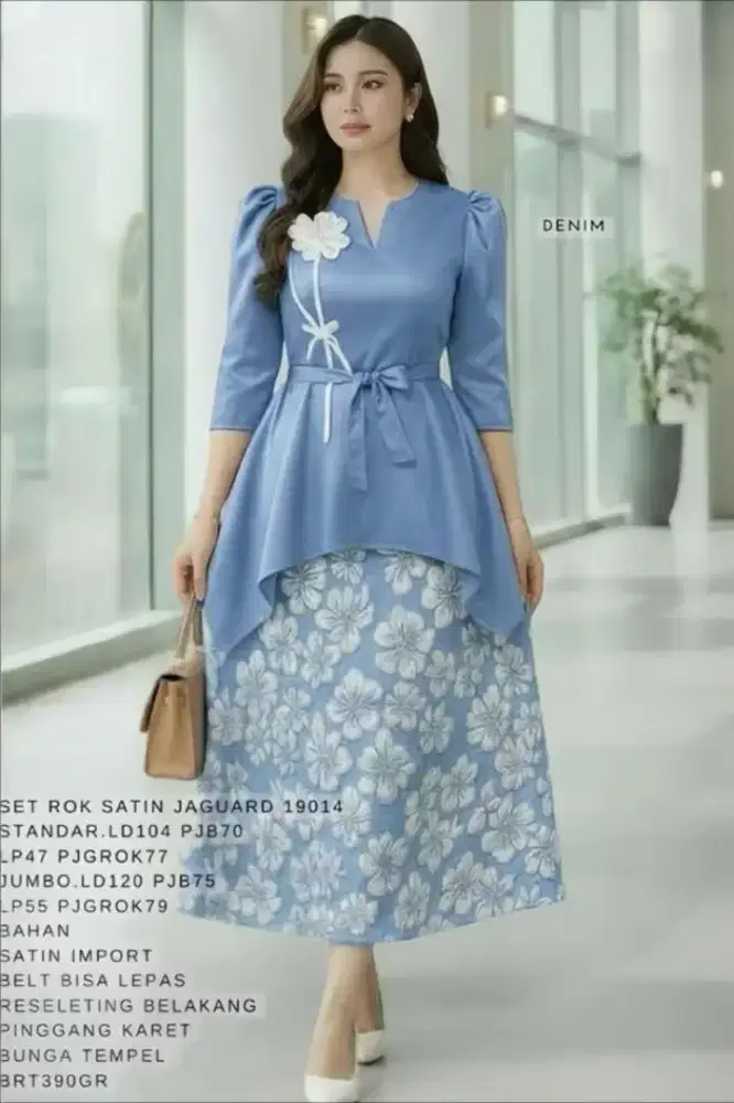 [standart-jumbo] SET ROK SATIN 19014