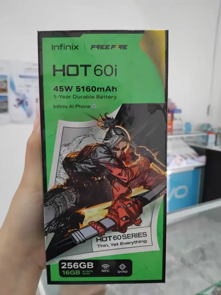Infinix Hot 60i 8/256 New Segel Box Garansi Resmi Promo Bandung